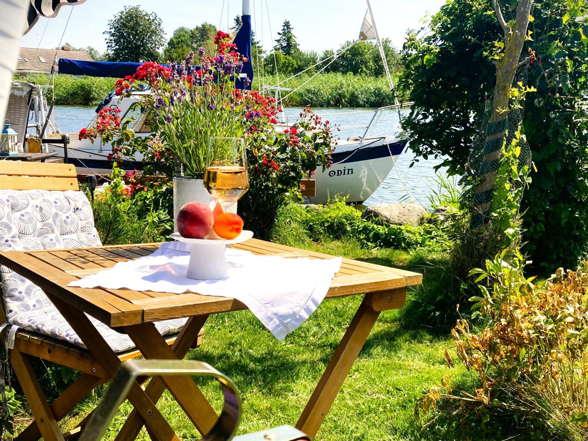 Apartamento Auszeit Am Haffufer Wilhelmshof Exterior foto